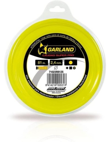 Garland 71023R8125 Dispensador de hilo de nylon para desbrozadoras (81m, Ø2,4mm)