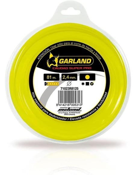 Garland 71023R8125 Dispensador de hilo de nylon para desbrozadoras (81m, Ø2,4mm)