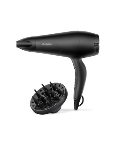 SECADOR 2000W CON DIFUSOR NEGRO SMOOTH D215DE BABYLISS