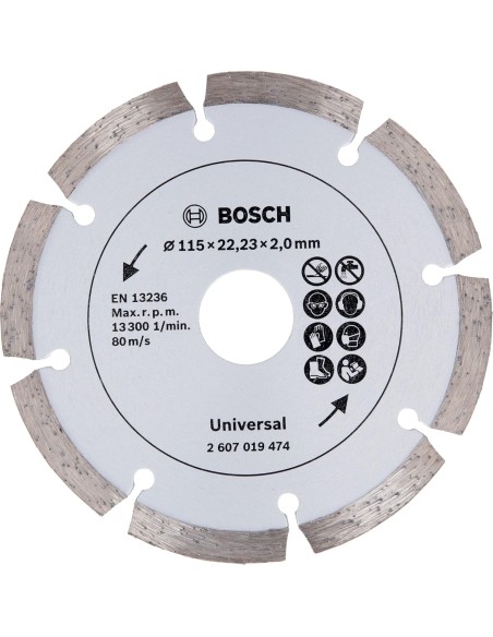 BOSCH 2607019474 Disco diamante materiales construcción Ø 115 mm