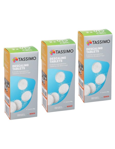 BSH 00311909X3 Pastillas descalcificadoras para cafeteras Tassimo (3 unidades)