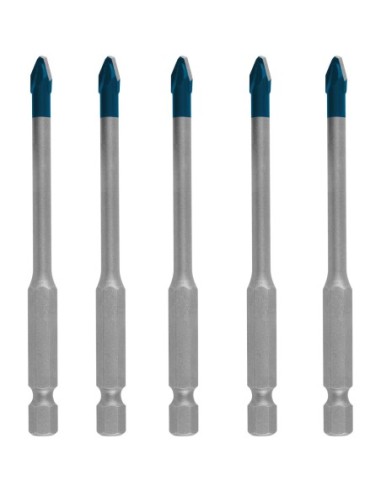 BOSCH 2608900598 Set de brocas para tejas Expert HEX-9 HardCeramic de 5 mm 5uds.