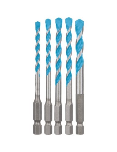 BOSCH 2608900585 Set de 5 brocas Expert HEX-9 MultiConstruction de 4/5/6/6/8 mm