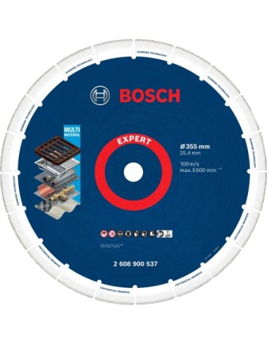 BOSCH 2608900537 Disco de corte Expert Diamond Metal Wheel de gran tamaño de 355 x 254 mm