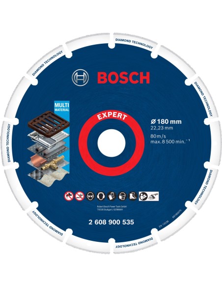 BOSCH 2608900535 Disco de corte Expert Diamond Metal Wheel de 180 x 2223 mm