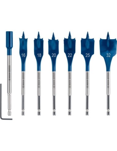 BOSCH 2608900334 Set de brocas fresadoras planas Expert SelfCut Speed de 16/18/20/22/25/32 mm 7uds.