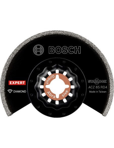 BOSCH 2608900034 Hoja de multiherramienta para lechada Expert Grout Segment Blade ACZ 85 RD4 de 85 mm