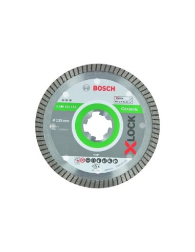 BOSCH 2608615132 Disco de diamante Best for Ceramic ExtraClean Turbo X-LOCK