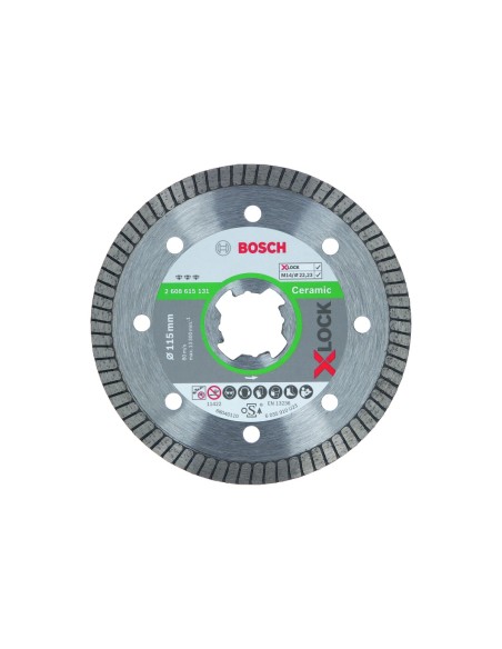 BOSCH 2608615131 Disco de diamante Best for Ceramic ExtraClean Turbo X-LOCK