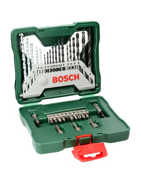 BOSCH 2607019325  Maletín X-Line de 33 piezas puntas brocas y llaves de vaso