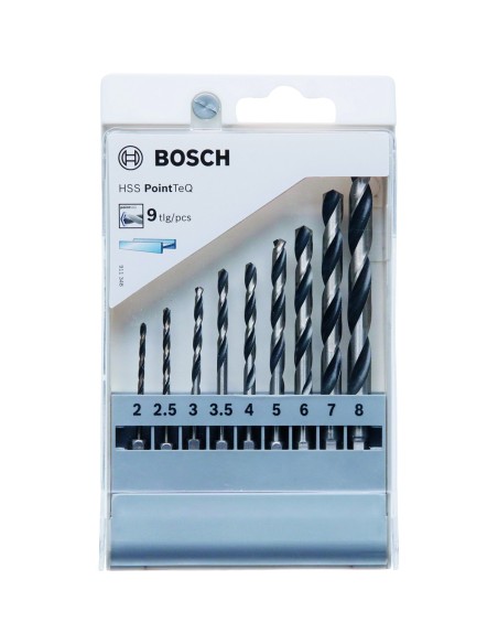 Bosch HSS PointTeQ Hex: Set 9 uds 2607002826