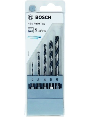 Bosch HSS PointTeQ Hex: Set 5 uds 2607002824