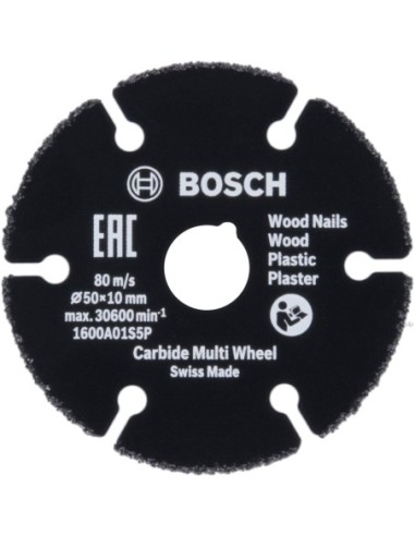 BOSCH 1600A01S5X Disco de corte Carbide Multi Wheel 50x10 mm