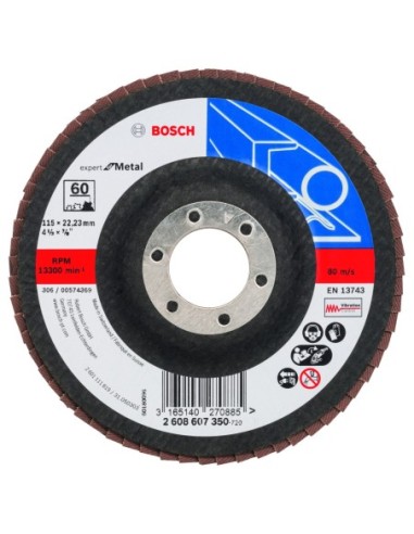 BOSCH 2608607350 Plato pulidor X551 Expert for Metal Ø 115 mm