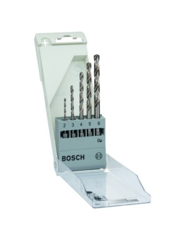 BOSCH 2608595517 Set de brocas para metal HSS-G DIN 338 5 unidades de 2 - 6 mm