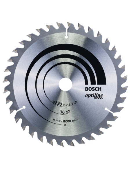 BOSCH 2608640613 Hoja De Sierra circular  OP WO H 190x20-36