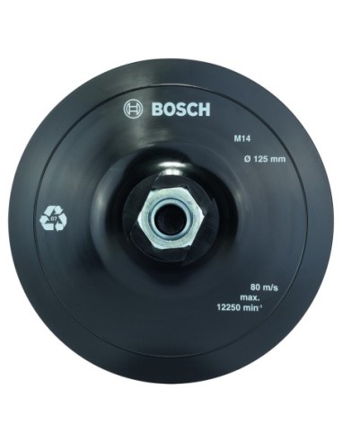 BOSCH 2608601077 Plato lijador con "cierre cardillo" amoladora:125mm