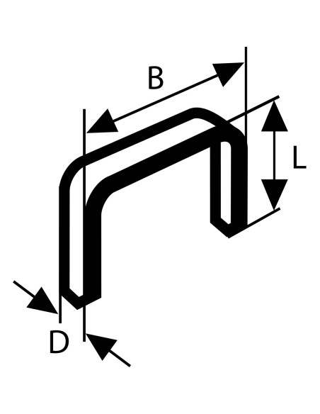 BOSCH 2609200211 Grapa tipo 53:114x074x10mm: 5.000uds