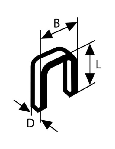 BOSCH 1609200371 Grapa tipo 55: 60x 108x14mm: 1.000uds