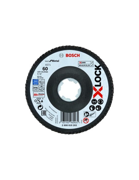 Bosch X-LOCK Lam.X571 B.Metal:125mm cón.FV G60 2608619202