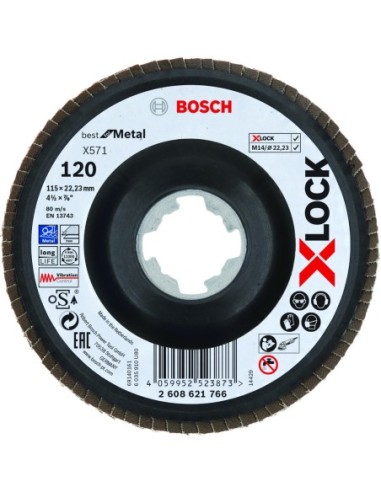 Bosch X-LOCK Lam.X571 B.Metal:115 c.plás.G120 2608621766