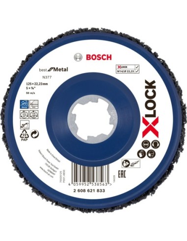 Bosch X-LOCK Disco limpieza Metal N377: 125mm 2608621833