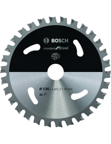 BOSCH 2608837746 Disco de sierra circular Standard for Steel (batería)