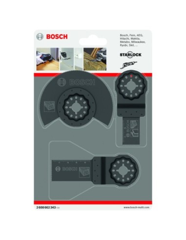 BOSCH 2608662343 Set de Accesorios Starlock para multiherramienta