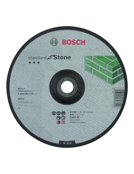 BOSCH 2608603176 Disco de corte Standard for Stone (piedra)