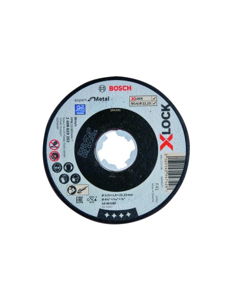 BOSCH 2608619252 Disco de corte Expert for Metal X-LOCK