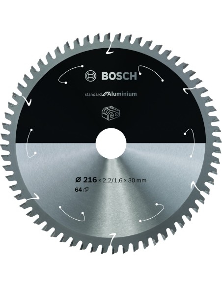 BOSCH 2608837776 Disco de Sierra Standard Aluminium 216x30x64D:CL