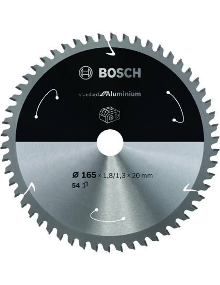 BOSCH 2608837763 Disco de Sierra Standard Aluminium 165x20x54D:CL