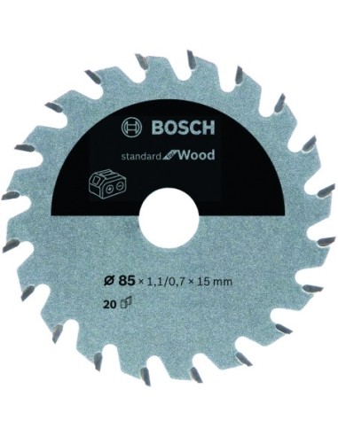 BOSCH 2608837666 Disco de Sierra Standard Wood 85x15x20D:CL