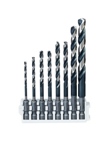 BOSCH 2608577140 Set brocas para metal HSS Impact: 2.53.34.256.88.5:Insert