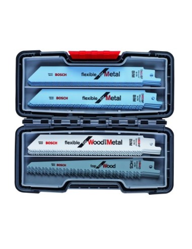 BOSCH 2607010902 Set Sierra sable ToughBox: Wood+Metal: 20uds