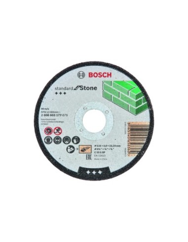 BOSCH 2608603177 Corte recto StandardStone:115x2.5 4-1/2