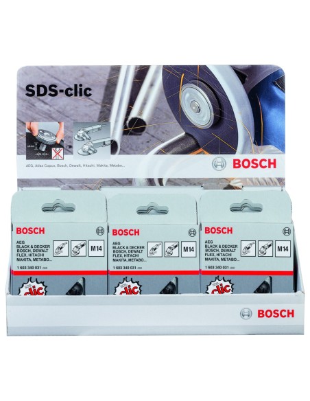 BOSCH 2607019033 Display 15 tuercas SDS-Click: amoladora