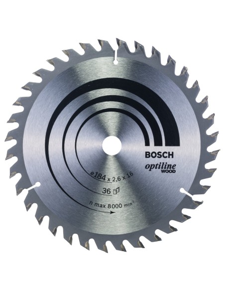 BOSCH 2608640818 Hoja De Sierra circular  OP WO H 184x16-36