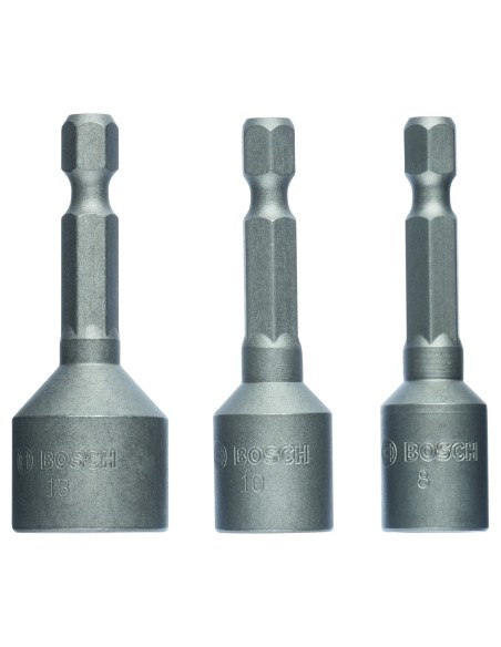 BOSCH 2608551078 Llaves vaso 8.10.13mm: 50 mm:set  3uds