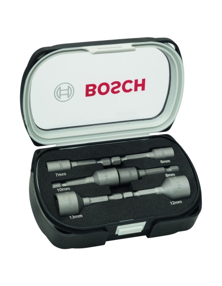 BOSCH 2608551079 Llaves vaso 6.7.8.10.12.13mm: 50mm: set6