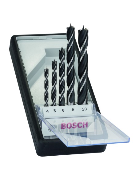 BOSCH 2607010527 Madera: Robustline set 5 uds: 4.5.6.8.10