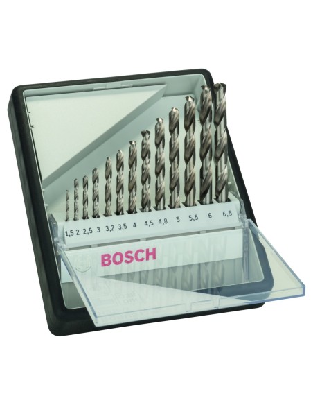 BOSCH 2607010538 HSS-G DIN338: Robustline set 13 uds