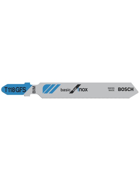 BOSCH 2608636496 Hoja de sierra de calar T 118 GFS Basic for Inox