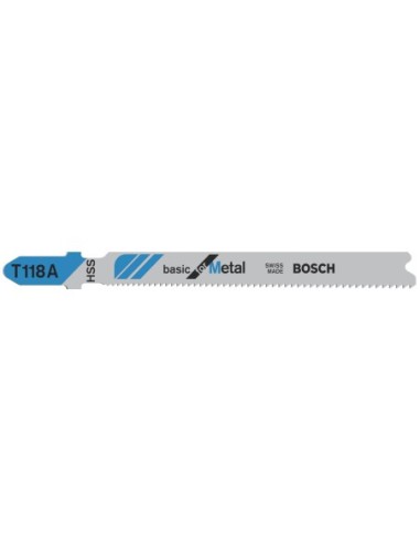 BOSCH 2608631013 Hoja de sierra de calar T 118 A Basic for Metal