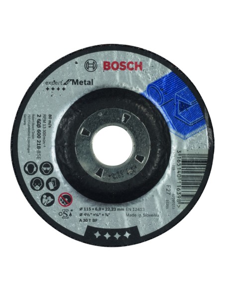 BOSCH 2608600218 Disco desbaste acodado Expert Metal A 30 T BF 115 60