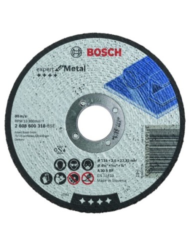 BOSCH 2608600318 Disco corte recto Expert Metal A 30 S BF 115 25