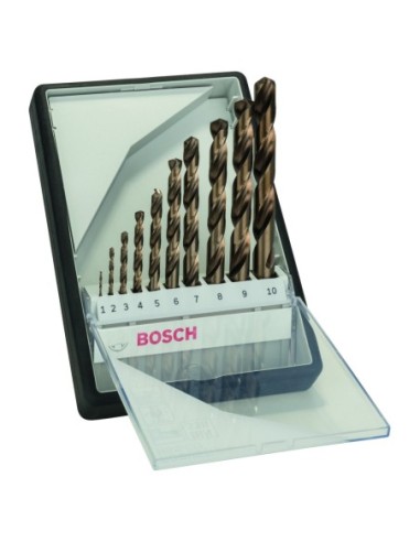 BOSCH 2607019925 HSS-Co DIN338: Robustline set 10uds:1-10