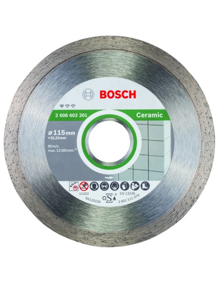 BOSCH 2608602201 Disco tronzador diamante Standard Ceramic 115x2223x16x7