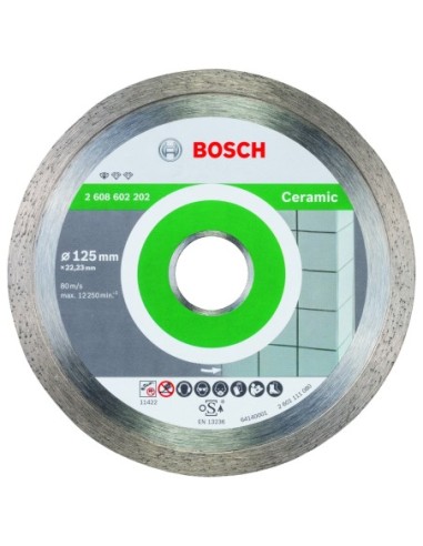 BOSCH 2608602202 Disco tronzador diamante Standard Ceramic 125x2223x16x7