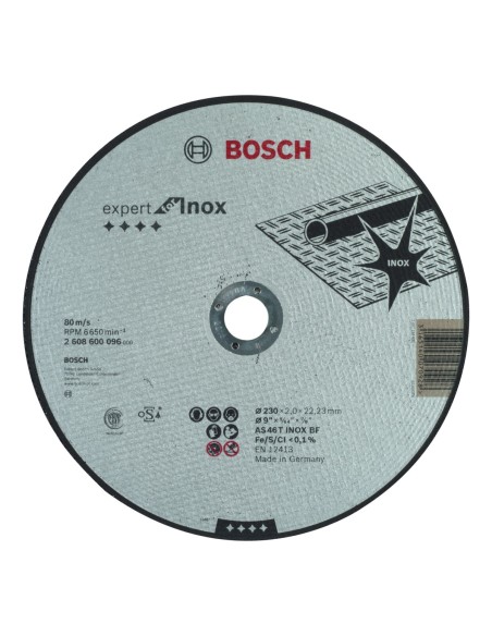 BOSCH 2608600096 Disco corte recto Expert Inox AS 46 T INOX BF 230 20